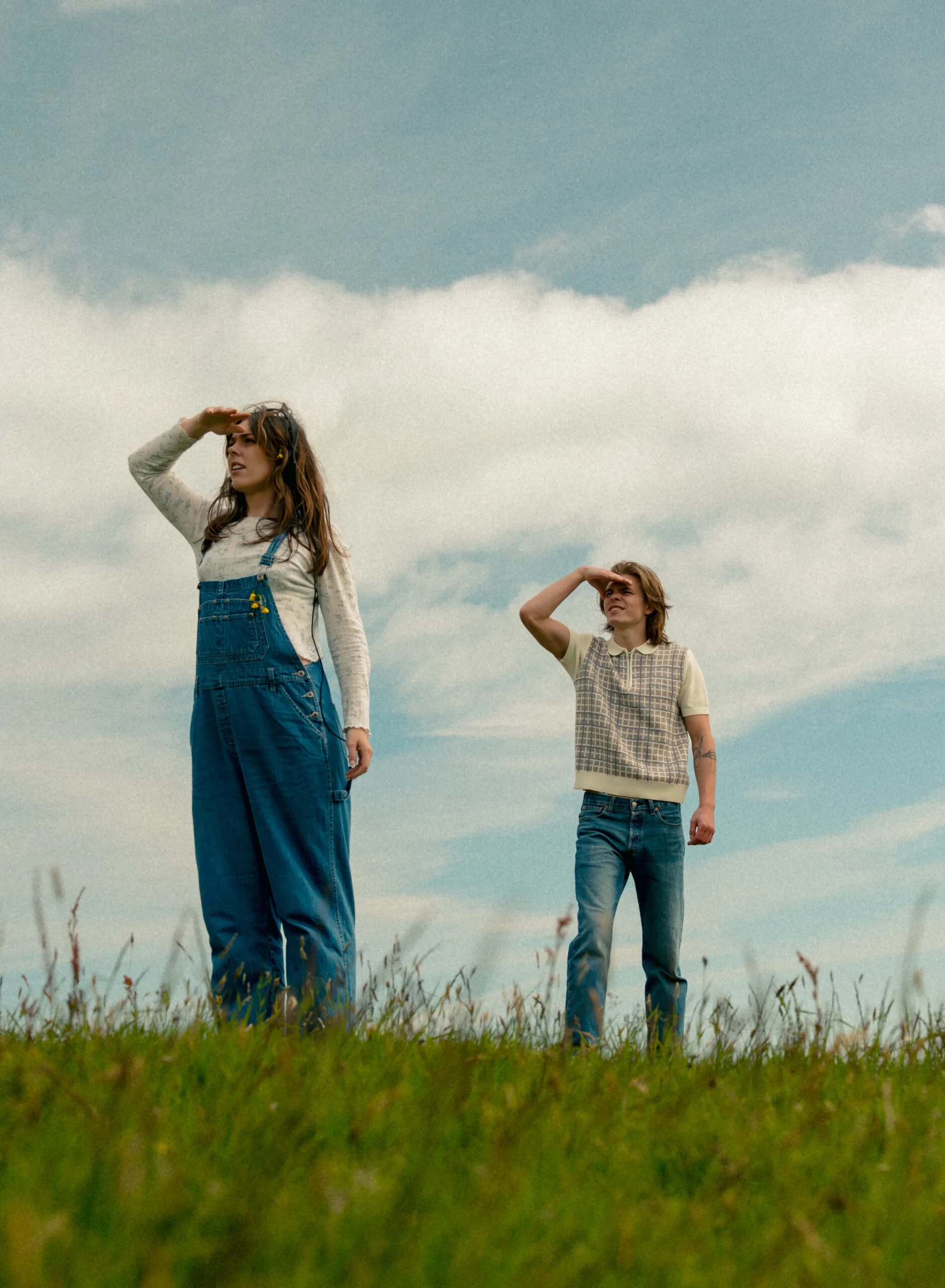 A cinematic photo of a couple in Iceland.