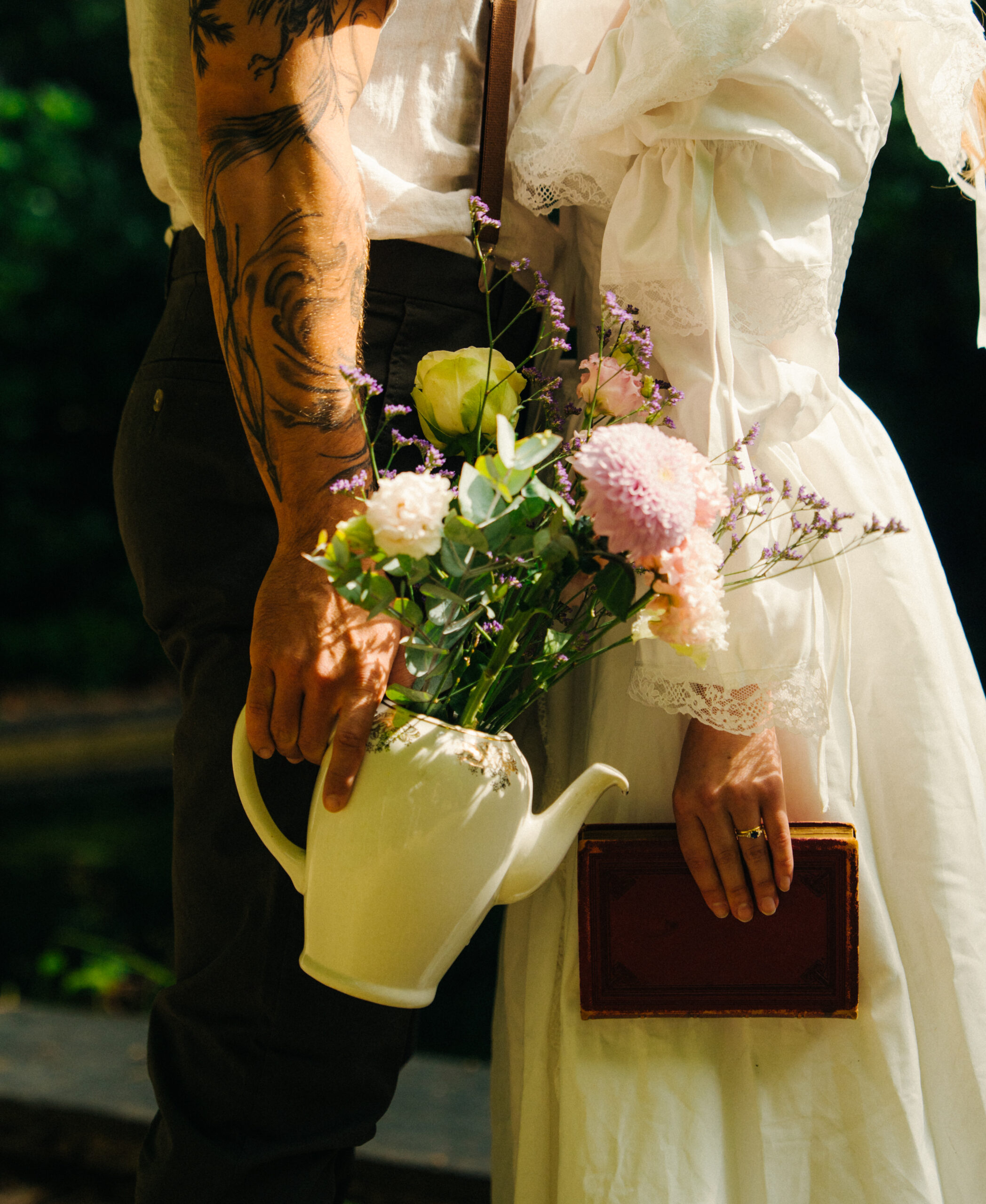 A cinematic detail photo taken during an elopement in Belgium.