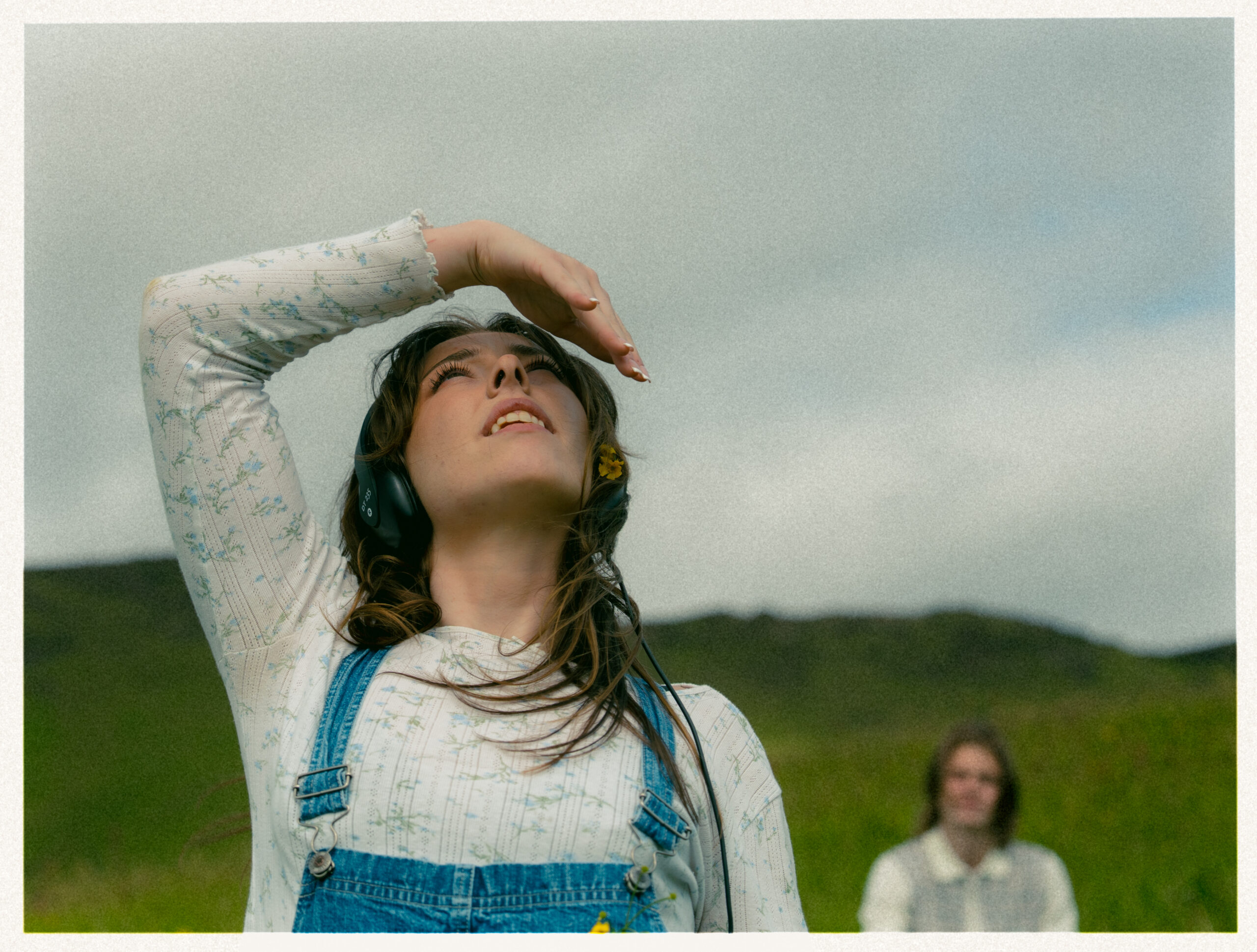 A cinematic photo of a couple posing in Vik, Iceland.