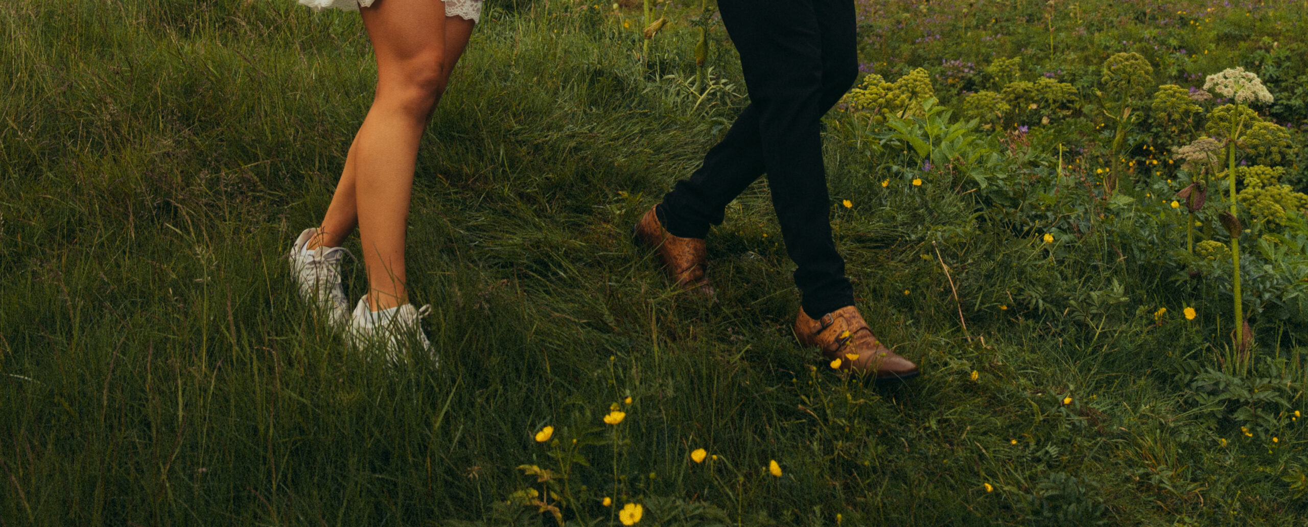 A cinematic photo of a couple during their elopement in Iceland.